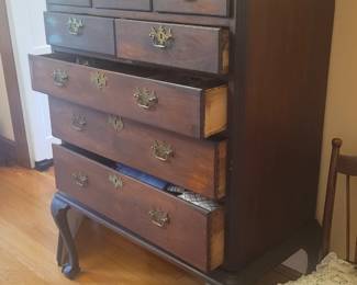 Antique Kittinger Colonial Williamsburg Highboy mahogany