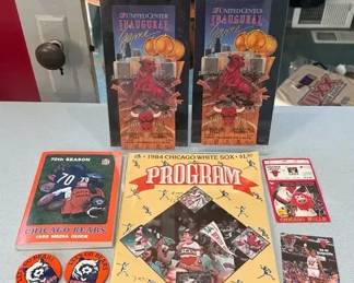 Two 1994 United Center Inaugural Game Tickets  Other Chicago Team Ephemera