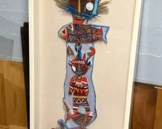 Judith Bledsoe Collage Crocodile King