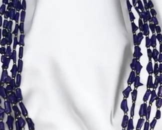 Purple Coral MultiStrand Necklace