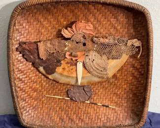 Mixed Media Woven Wall Hanging 