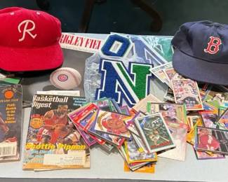 Assorted Sports Collectibles  Ball Caps