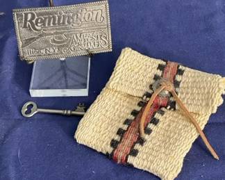 Remington Belt Buckle  Nomads Woven Journey bag