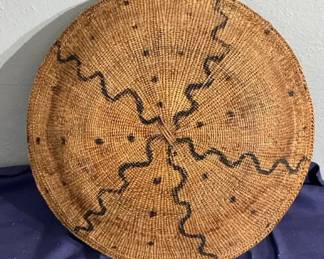 Yanomami Tribal Woven Tray Basket 
