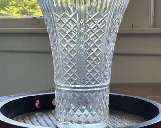 WATERFORD CUT FLARED CRYSTAL VASE
