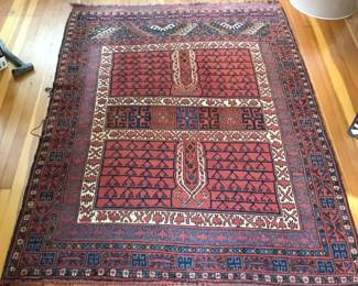 Vintage Turkoman Enzi Wool Rug