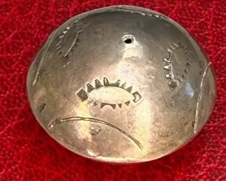 Sterling Miniature Seed Pot Signed