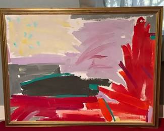 Artist Signed Abstract Painting