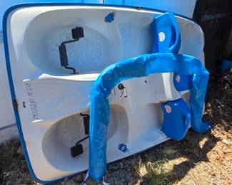 Sun dolphin paddle boat with canopy like new