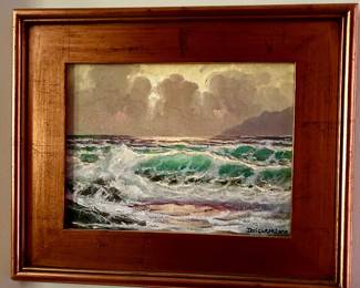 original oil painting signed by Alexander Dzigurski (1911–1995