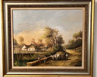  oil on canvas painting by the Hungarian artist Joseph Nagy