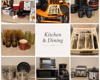 Kitchen and dining items