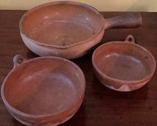 Handmade Clay Cazuela Earthware Cooking Pots