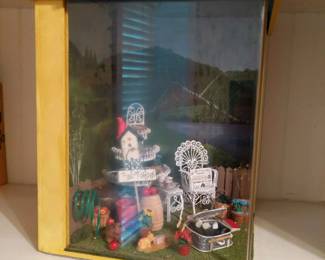 Handmade Miniature Garden Diorama Shadow Box Display