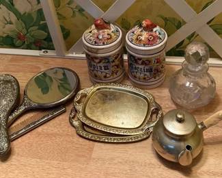Small Eclectic Vanity Dresser Accessory Lot