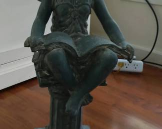 Reading Fairy Garden Statue