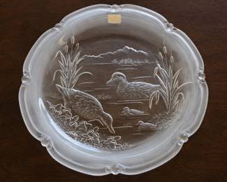 Frosted Glass Decorative Plate
