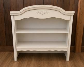 White bookshelf