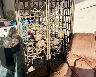 Italian wrought iron wine rack