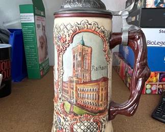 Original Thewal Limited Edition Rathaus and Brandenburger Tor German Beer Stein