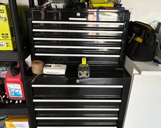 Black Rolling Tool Chest with Drawers