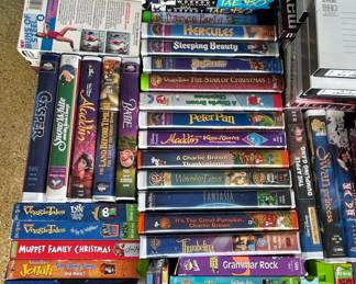 Assorted VHS Tapes  Disney, VeggieTales, and More