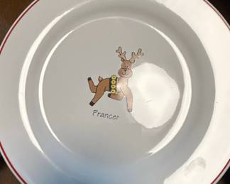 LTD Commodities Santas Reindeer Salad or Dessert Plates third image