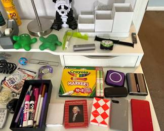 IKEA MICKE Desk with Alex Drawer Unit second image