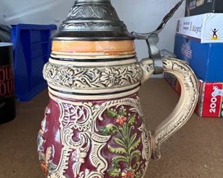 Gerz Munich Stein with Pewter Lid third image