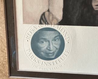 The Mentor artwork signed by Rosa Parks