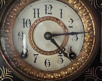 Ansonia Clock Company Paris Rams Head Mantel Clock second image