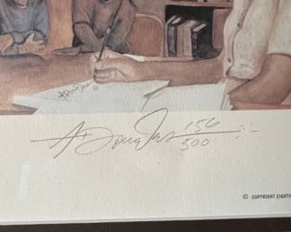 The Mentor artwork signed by Rosa Parks
