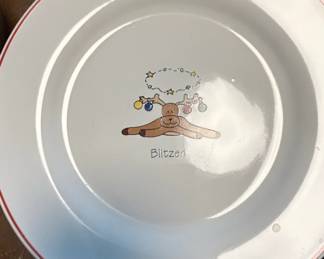 LTD Commodities Santas Reindeer Salad or Dessert Plates second image