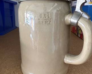 Bayerischer Staatskrug Pewter Lid Beer Stein second image