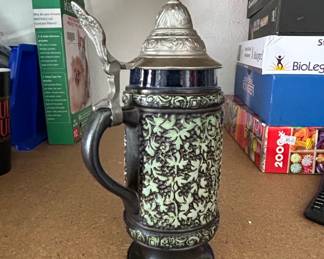 Original King Deutschland Beer Stein with Pewter Lid second image
