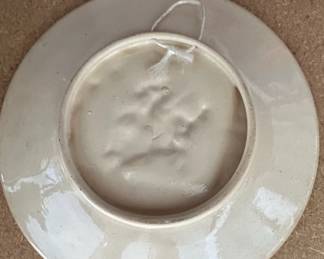 Vintage German Souvenir Ceramic Plate with Medieval Scene second image