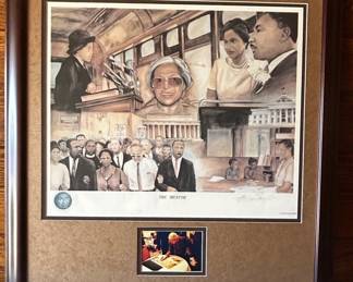 The Mentor artwork signed by Rosa Parks