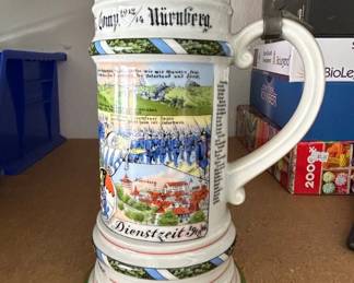 Kaiser A Dienstzeit Regimental Beer Stein for Martin Werner third image