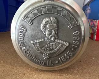 Bayerischer Staatskrug Pewter Lid Beer Stein fourth image
