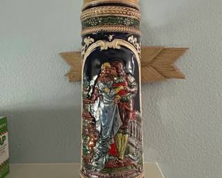 Gerz Handgemalt German Beer Stein with Pewter Lid second image