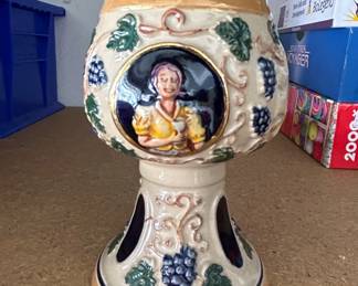 German Beer Stein with Berlin Scene and Figural Panels second image
