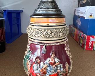 Gerz Munich Stein with Pewter Lid second image