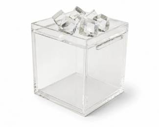 83 VintageLuciteAcrylicIceBucketIceCubeLidBarware