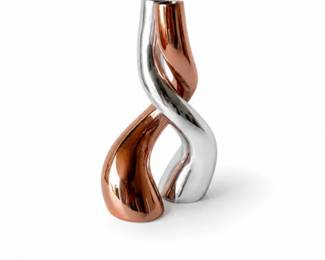 60 NambeClassicCopperAT0504IntertwinedCandlestick