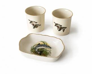 63 LenoxDuckCupsKorostenFishDishVintageLot