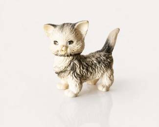 21 VintageEdwardMobleySleepyEyeKittenRubberToyCat
