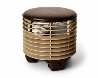 8 VintageWelchAirFlightCirculatorHassockFanStool