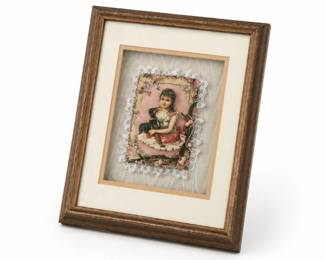 71 VintageMaryBentchBanCraft3DVictorianShadowboxArt