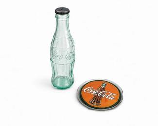 28 LARGEVintageCocaColaBottlePiggyBankServingTraySet