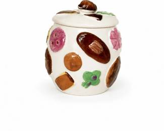 86 RareVintageNapcoCookiesAllOverCookieJarCeramicCanister